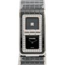 シャネル 時計 レディース コードココ ダイヤモンド ベゼル ブラック文字盤 電池式 CHANEL H5148 CE 中古