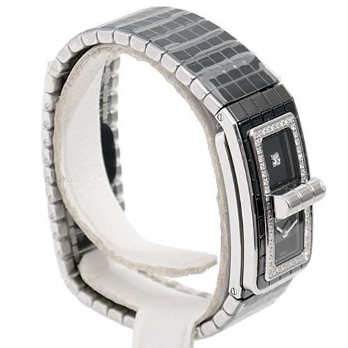 シャネル 時計 レディース コードココ ダイヤモンド ベゼル ブラック文字盤 電池式 CHANEL H5148 CE 中古