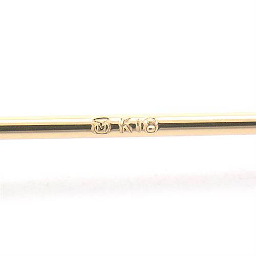 ミキモト ブローチ レディース 2Pパール 6.5mm～6.6mm珠 ゴールドカラー MIKIMOTO K18YG×GP 中古