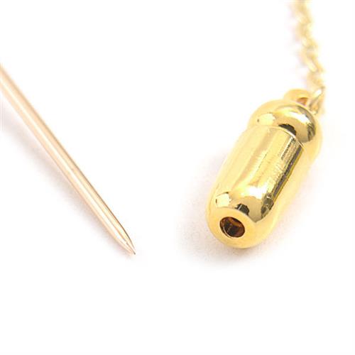 ミキモト ブローチ レディース 2Pパール 6.5mm～6.6mm珠 ゴールドカラー MIKIMOTO K18YG×GP 中古