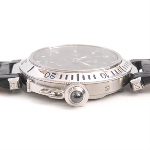 カルティエ 腕時計 メンズ W3105055 パシャ 38mm パワーリザーブ GMT 自動巻き SS ステンレス Cartier【中古】