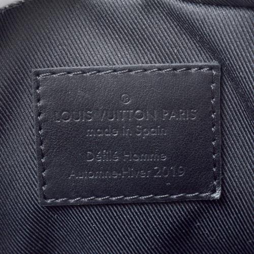 ルイヴィトン バッグ メンズ ダヌーブ メッセンジャー ショルダーバッグ ポーチ タイガ ブラック レインボー Louis Vuitton M30332 中古