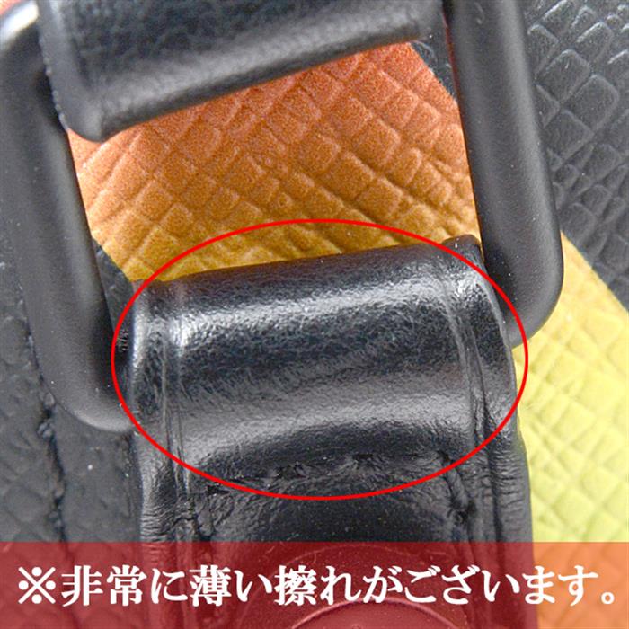 ルイヴィトン バッグ メンズ ダヌーブ メッセンジャー ショルダーバッグ ポーチ タイガ ブラック レインボー Louis Vuitton M30332 中古