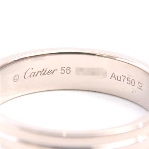 カルティエ 指輪 メンズ ルイカルティエ ヴァンドーム ウェディング リング 56号 750WG ホワイトゴールド Cartier【中古】