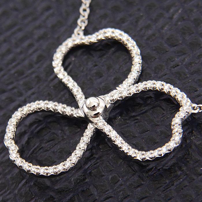 ティファニー ネックレス レディース オープン ペーパーフラワー ダイヤモンド ネックレス プラチナ TIFFANY PT950 中古