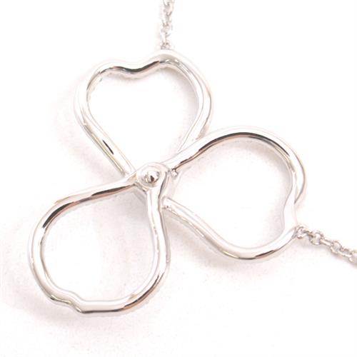 ティファニー ネックレス レディース オープン ペーパーフラワー ダイヤモンド ネックレス プラチナ TIFFANY PT950 中古