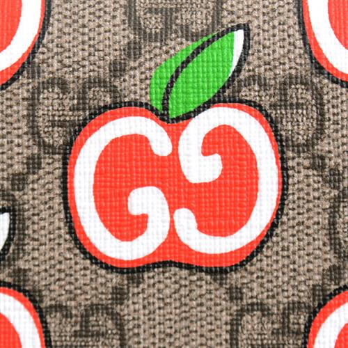 グッチ 財布 レディース GGアップル 二つ折り財布 GGスプリーム コンパクトウォレット ベージュ 624641 GUCCI【中古】