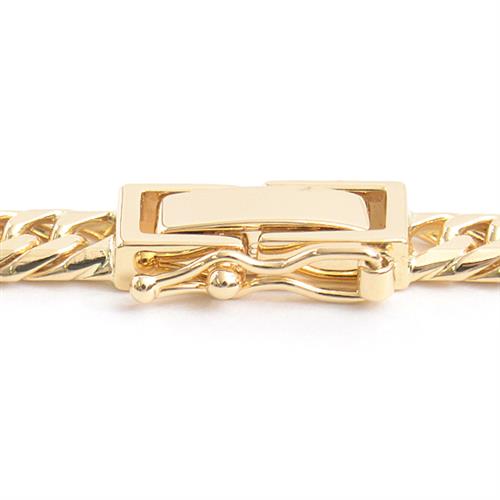 喜平 ネックレス K18 6面カット ダブル 30g 50cm 造幣局検定刻印入 メンズ レディース チェーン イエローゴールド YG 【中古】