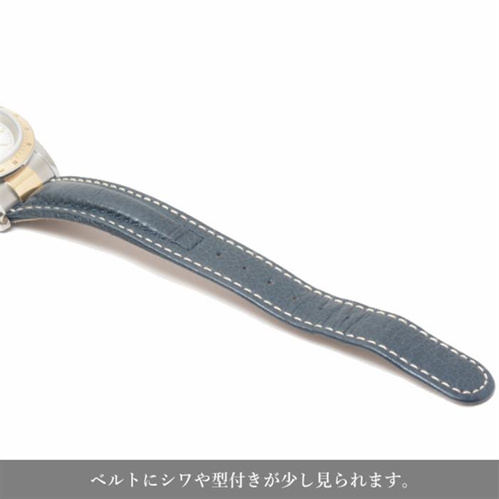 チュードル 時計 メンズ クロノタイム タイガー プリンスデイト アイボリー文字盤 レザーベルト コンビ TUDOR 79263P SS×YG 中古