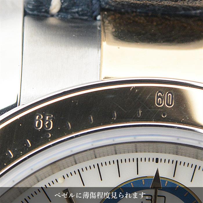 チュードル 時計 メンズ クロノタイム タイガー プリンスデイト アイボリー文字盤 レザーベルト コンビ TUDOR 79263P SS×YG 中古