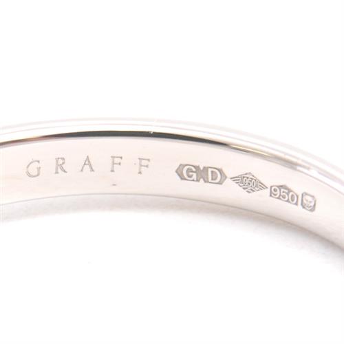 グラフ 指輪 レディース レガシー エメラルドカット ダイヤモンド リング 0.51ct 11号 プラチナ GRAFF PT950 中古