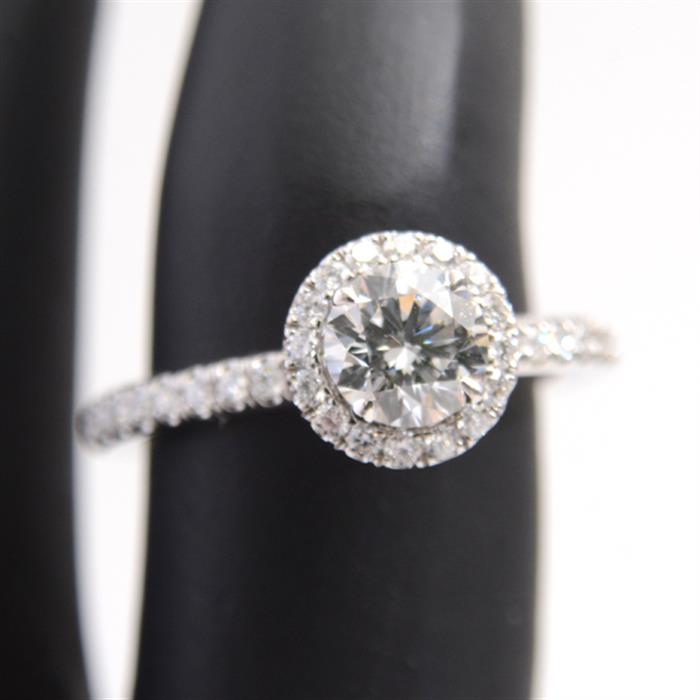 ハリーウィンストン 指輪 レディース マイクロパヴェ ダイヤモンド リング D0.50ct 5.5号 PT950 プラチナ HARRY WINSTON【中古】