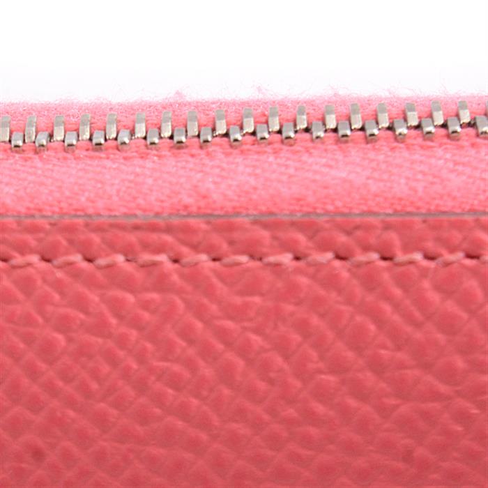 エルメス 財布 レディース アザップロング シルクイン ヴォーエプソン D刻 ローズアザレ ピンク HERMES 中古