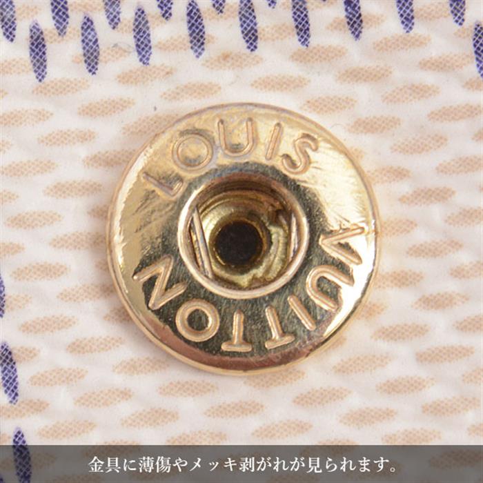 ルイヴィトン 財布 レディース ダミエアズール ポルトフォイユサラ ヴィヴィエンヌ ホリデイ Louis Vuitton N60497 中古