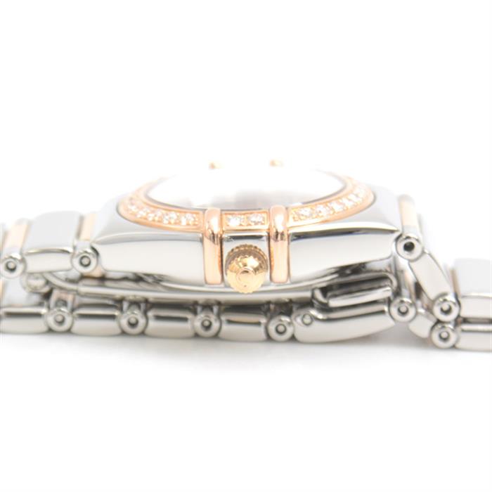 オメガ 時計 レディース コンステレーション ミニ マイチョイス ダイヤベゼル 電池式 ステンレス OMEGA 1368.73 SS×750PG 中古