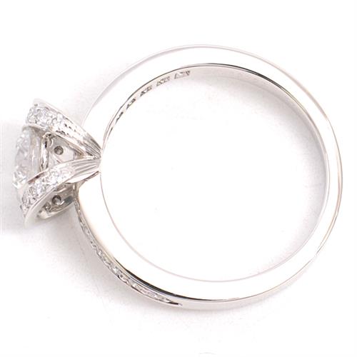 ティファニー 指輪 レディース リボン モチーフ ダイヤモンド リング 0.57ct 10号強 PT950 プラチナ TIFFANY【中古】