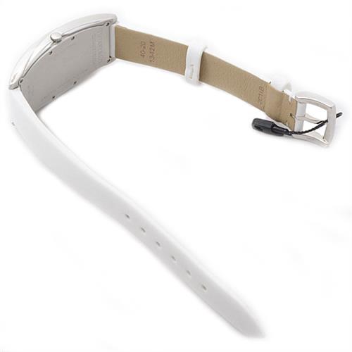 ティファニー 時計 レディース ジェメア カラーストーンベゼル ホワイト文字盤 電池式 サテンベルト TIFFANY GEMEA Z6401.10.10G29A48G 中古