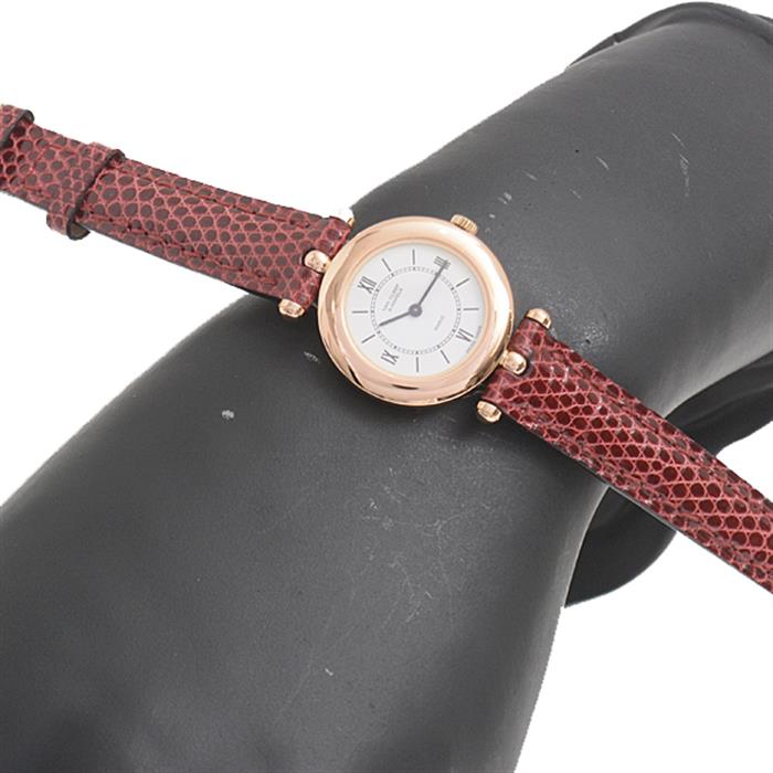 ヴァンクリーフ&アーペル 時計 レディース ラ コレクション 電池式 ホワイト文字盤 ピンクゴールド Van Cleef & Arpels 750PG 28640 中古