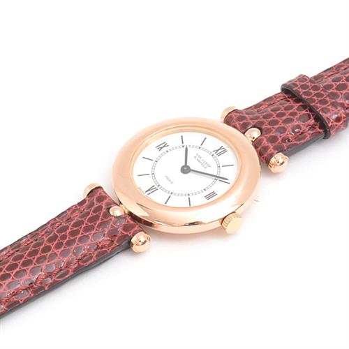 ヴァンクリーフ&アーペル 時計 レディース ラ コレクション 電池式 ホワイト文字盤 ピンクゴールド Van Cleef & Arpels 750PG 28640 中古