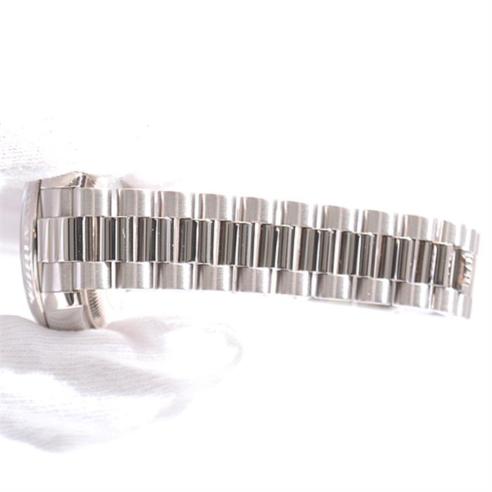 ロレックス 時計 レディース デイトジャスト 10Pダイヤ Z番 自動巻き ブラックシェル文字盤 ホワイトゴールド ROLEX 750WG 179179NG 中古