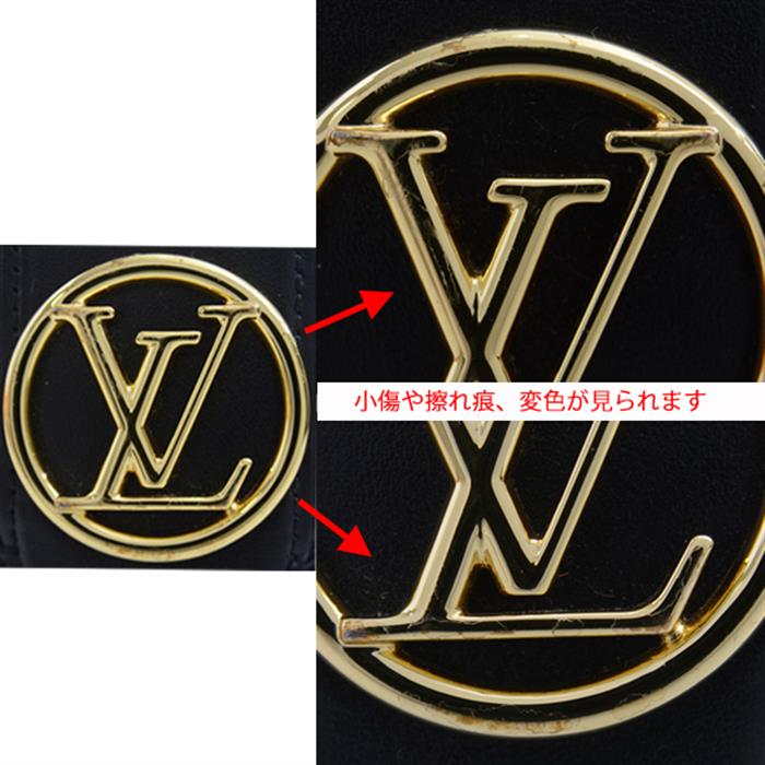 ルイヴィトン 財布 レディース ポルトフォイユLV ポンヌフ コンパクト ノワール M69175 Louis Vuitton 【中古】