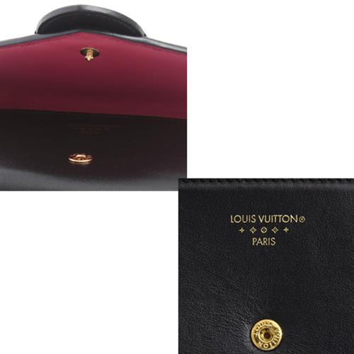 ルイヴィトン 財布 レディース ポルトフォイユLV ポンヌフ コンパクト ノワール M69175 Louis Vuitton 【中古】
