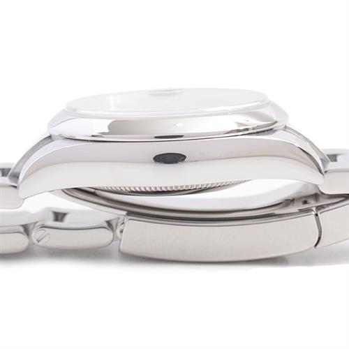 ロレックス 時計 ボーイズ デイトジャスト シルバーローマン スムースベゼル 自動巻 ホワイトゴールド ステンレス ROLEX 178240 SS 中古