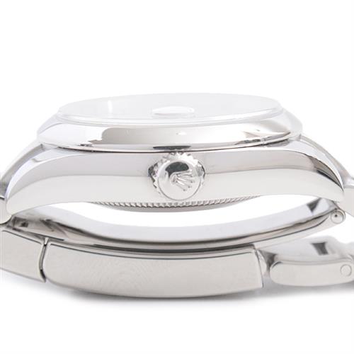 ロレックス 時計 ボーイズ デイトジャスト シルバーローマン スムースベゼル 自動巻 ホワイトゴールド ステンレス ROLEX 178240 SS 中古