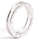 ブルガリ 指輪 メンズ ビー ゼロワン B-ZERO1 リング XSサイズ 59号 750WG ホワイトゴールド BVLGARI【中古】