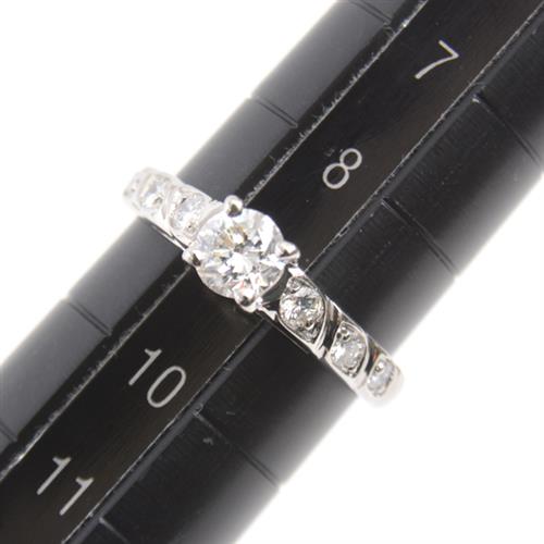 ショーメ 指輪 レディース トルサード ソリテール ダイヤモンド リング 9号 プラチナ CHAUMET PT950 中古