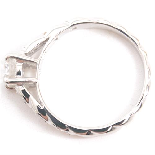 ショーメ 指輪 レディース トルサード ソリテール ダイヤモンド リング 9号 プラチナ CHAUMET PT950 中古