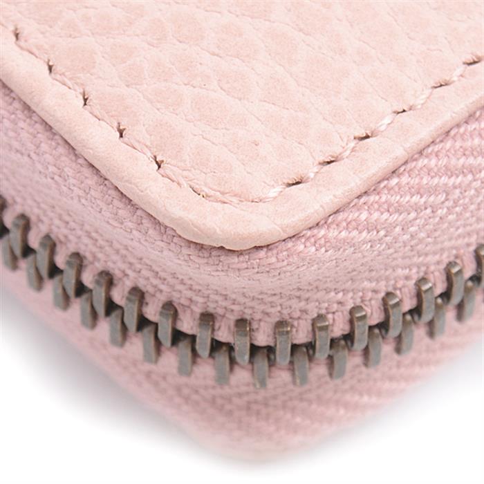 グッチ 財布 レディース GGマーモント ラウンドファスナー長財布 バタフライ ピンク 499363 GUCCI 中古