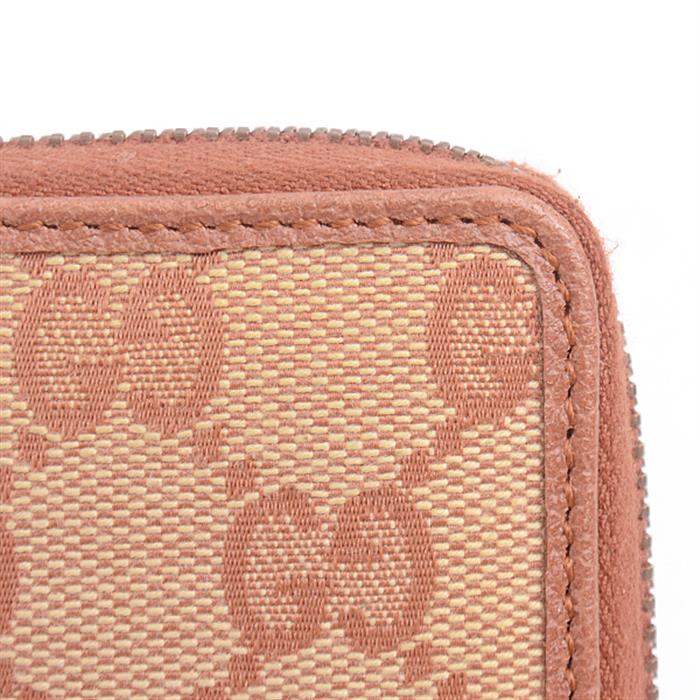 グッチ 財布 メンズ レディース GGキャンバス ラウンドファスナー長財布 NYヤンキース パッチ 刺繍 ブラウン ベージュ 547791 グッチ 中古