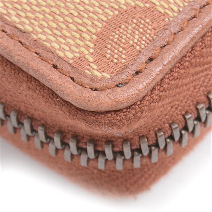 グッチ 財布 メンズ レディース GGキャンバス ラウンドファスナー長財布 NYヤンキース パッチ 刺繍 ブラウン ベージュ 547791 グッチ 中古