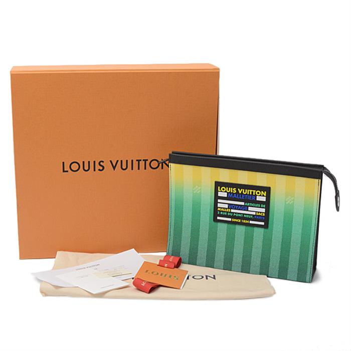 ルイヴィトン バッグ メンズ ダミエストライプ ポシェット・ヴォワヤージュMM Louis Vuitton M81317 未使用展示品