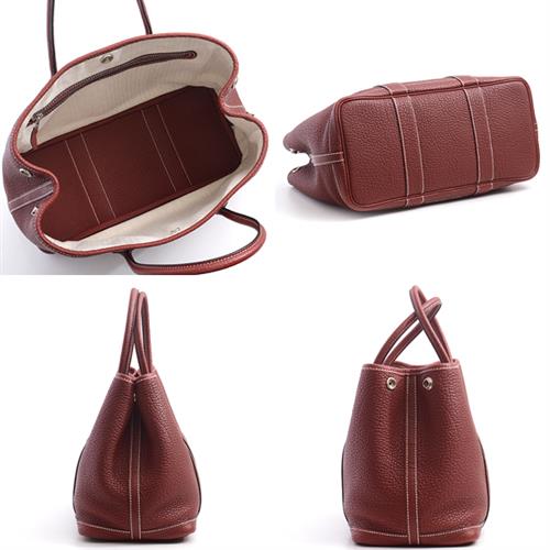 エルメス バッグ レディース ネゴンダ ガーデンパーティTPM □P刻 ルージュアッシュ ボルドー系 HERMRS 中古