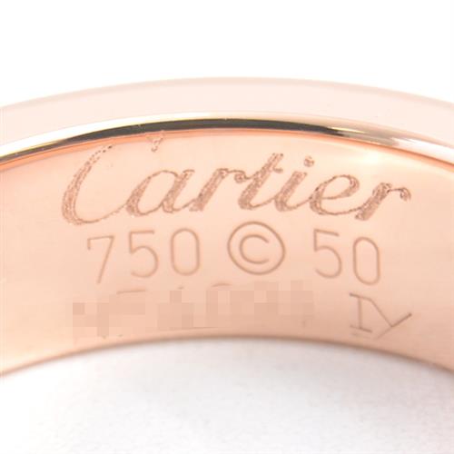 カルティエ 指輪 レディース ラブリング 3Pピンクサファイア リング 50号 ピンクゴールド Cartier 750PG 中古