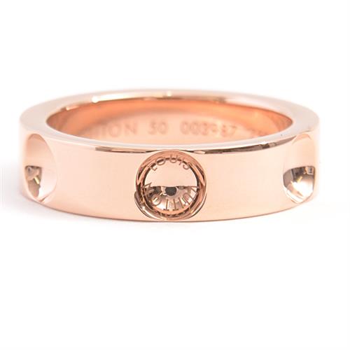 ルイヴィトン 指輪 レディース プティットバーグ アンプラント リング 50号 実寸サイズ10.5号 ピンクゴールド Louis Vuitton 750PG 中古