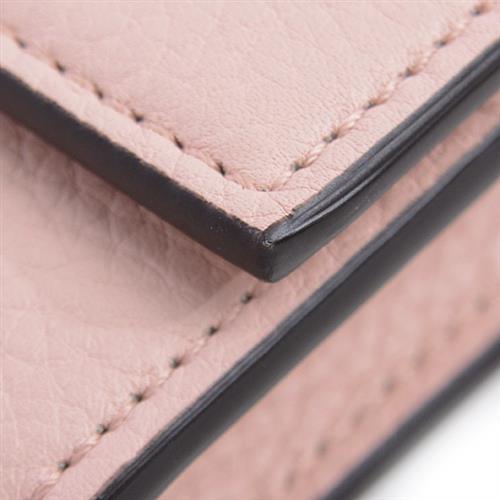 グッチ 財布 レディース アニマリエ 二つ折り長財布 ビー 蜂 ピンク GUCCI 454070 中古