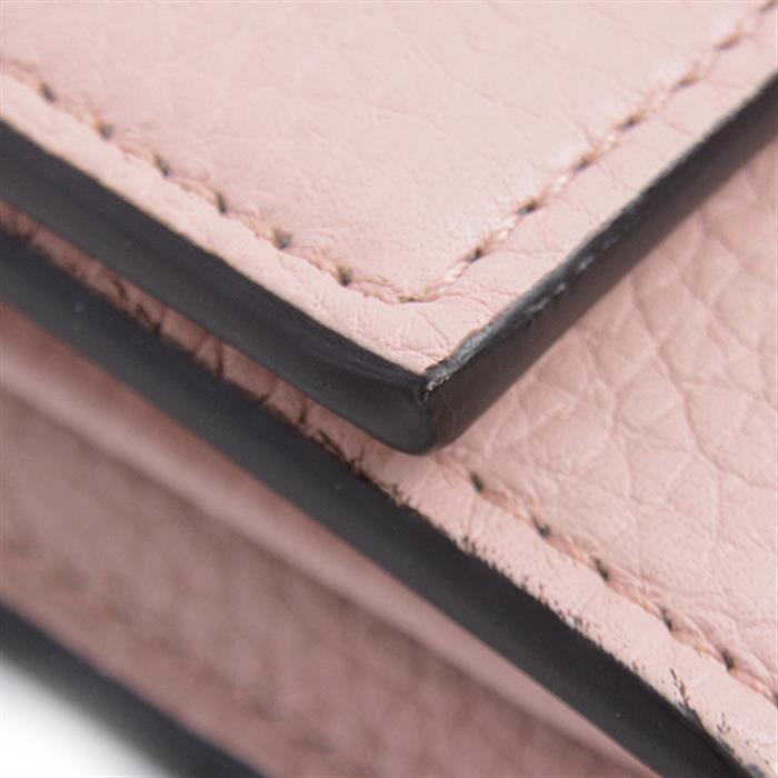 グッチ 財布 レディース アニマリエ 二つ折り長財布 ビー 蜂 ピンク GUCCI 454070 中古