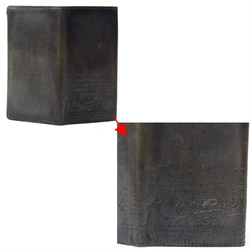 ベルルッティ 財布 メンズ エスパス カリグラフィ 二つ折り 札入れ ブラック カーフ Berluti 中古