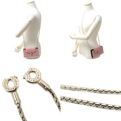 ブルガリ 財布 レディース セルペンティ 長財布 2つ折りチェーンウォレット レザー ピング BVLGARI 288027 中古
