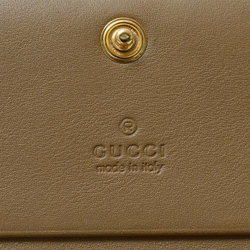 グッチ 財布 レディース ダブルG コンパクトウォレット 二つ折り パイソン柄 グリーン系 456126 GUCCI【中古】