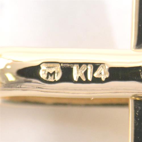 ミキモト カフス タイピン メンズ パール カフス タイピン セット イエローゴールド MIKIMOTO K14 中古