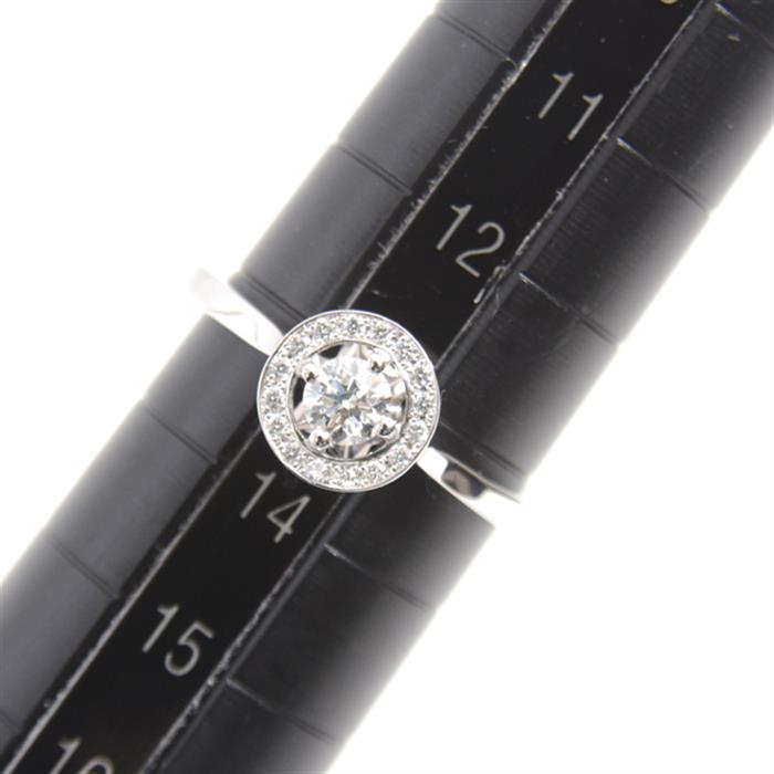 フォーエバーマーク 指輪 レディース センターオブマイユニバース ダイヤモンドリング D0.23ct 0.06ct 13号 プラチナ FOREVER MARK PT900 中古