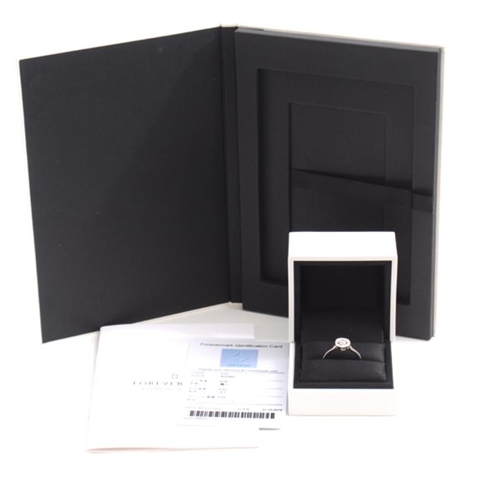 フォーエバーマーク 指輪 レディース センターオブマイユニバース ダイヤモンドリング D0.23ct 0.06ct 13号 プラチナ FOREVER MARK PT900 中古