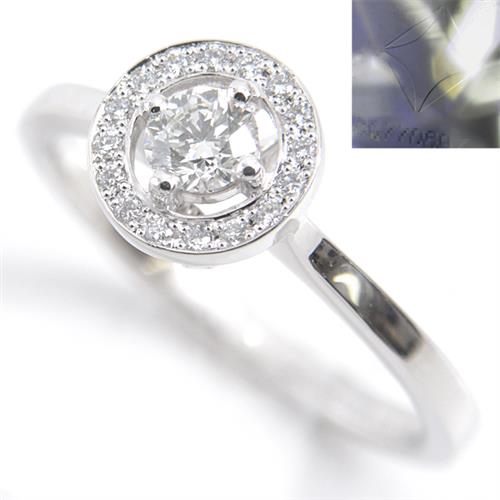 フォーエバーマーク 指輪 レディース センターオブマイユニバース ダイヤモンドリング D0.23ct 0.06ct 13号 プラチナ FOREVER MARK PT900 中古