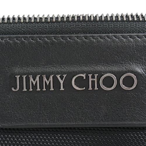 ジミーチュウ バッグ メンズ デレック DEREK ロゴ クラッチバッグ ブラック JIMMY CHOO JIC 173 中古