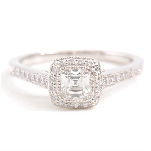 ティファニー 指輪 レディース レガシー ダイヤモンド リング D0.40ct 10号 プラチナ TIFFANY PT950 中古