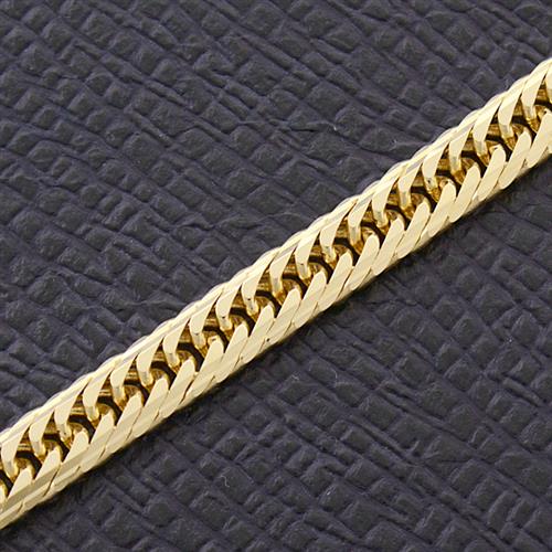 喜平 ネックレス K18 Mカット トリプル 30g 50cm 造幣局検定刻印入 メンズ レディース チェーン イエローゴールド YG 中古